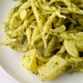 Pasta: Trofie Pesto Kartoffeln und grüne Bohnen
