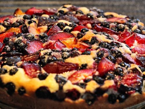 Heidelbeer Pflaumenkuchen