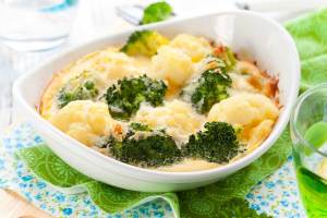 Broccoli-Blumenkohl-Gratin