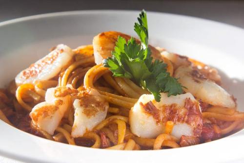 Spaghetti mit Jakobsmuscheln