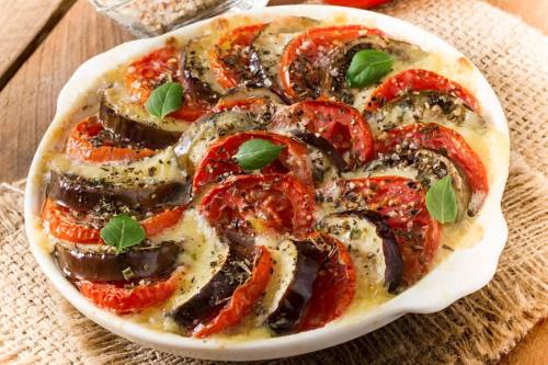 Tomaten-Auberginen-Gratin-(Melanzane-alla-parmigiana)