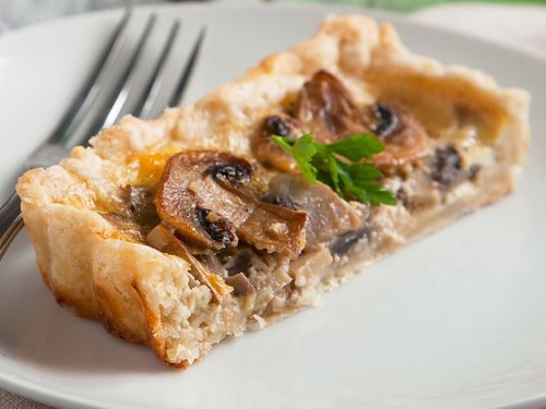Vegane Pilz Quiche